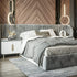 Sammy Suede Fabric Wide Headboard Bed Frame