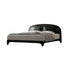 Selina Calf Leather Modern Upholstered Headboard Bed Frame