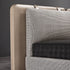 Stephen Microfiber Leather Spliced Headboard Bed Frame