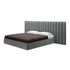 Walvia Velvet Fabric Luxury Wide Headboard Bed Frame