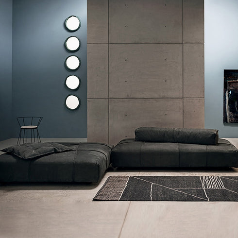 Wesley Suede Fabric Modular Couch Modern Corner Sofa