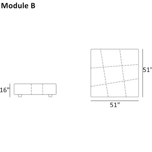 Wesley Suede Fabric Modular Couch Modern Corner Sofa