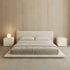 Cesar Suede Fabric Contemporary Minimalist Bed Frame
