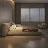 Cullen Suede Fabric Contemporary Minimalist Wide Head Board Bed Frame