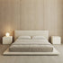 Cesar Suede Fabric Contemporary Minimalist Bed Frame
