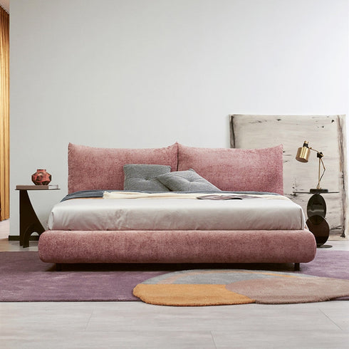 Tory Velvet Fabric Luxury Adjustable Headboard Bed Frame