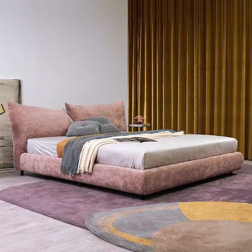 Tory Velvet Fabric Luxury Adjustable Headboard Bed Frame