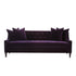 Rosalie Purple Velvet 3 Seater Sofa High-backrest Couch
