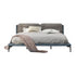 Darin Microfiber Leather+Corduroy Bed Frame