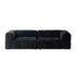 Elina Fabric 3 Seater Arm Sofa 2-Piece Couch