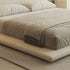 Cesar Suede Fabric Contemporary Minimalist Bed Frame