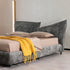 Tory Velvet Fabric Luxury Adjustable Headboard Bed Frame