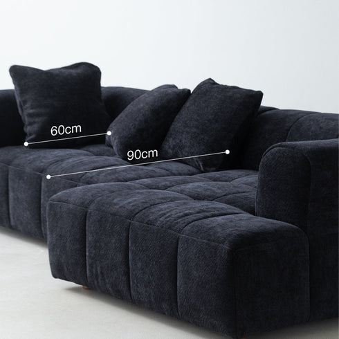 Elina Fabric 3 Seater Arm Sofa 2-Piece Couch