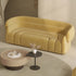 Nyah Velvet 3 Seater Sofa Round Shaped Couch