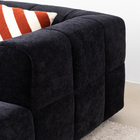 Elina Fabric 3 Seater Arm Sofa 2-Piece Couch