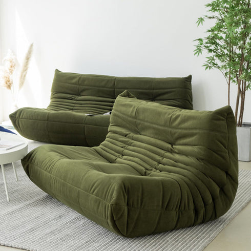 Elvira Velvet 3 Seater Sofa High-back Couch