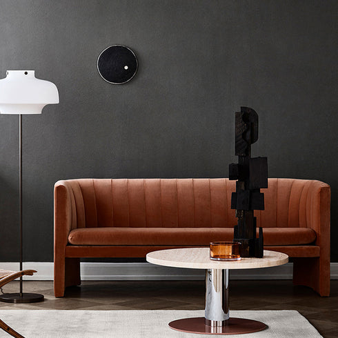 Blair Velvet/Boucle Loveseat Upholstery Sofa Arm Couch