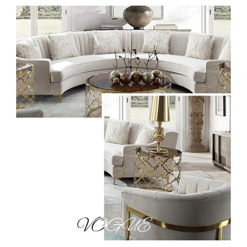 Arne Gray Velvet Multi Seater Sofa Sectional Couch