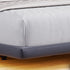 Ean Velvet Fabric Cloud Shape Headboard Floating Bed Frame