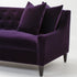 Rosalie Purple Velvet 3 Seater Sofa High-backrest Couch