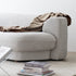 Glen Velvet Fabric Curved 3 Seater Sofa Shaped Upholstery Couch