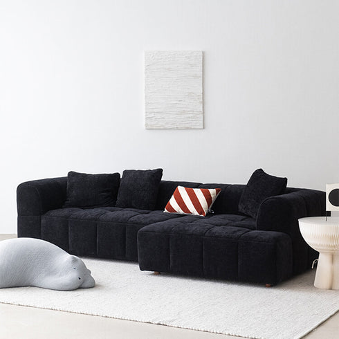 Elina Fabric 3 Seater Arm Sofa 2-Piece Couch