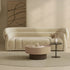 Nyah Velvet 3 Seater Sofa Round Shaped Couch