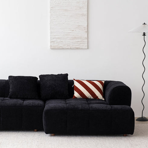 Elina Fabric 3 Seater Arm Sofa 2-Piece Couch