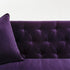 Rosalie Purple Velvet 3 Seater Sofa High-backrest Couch