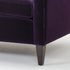 Rosalie Purple Velvet 3 Seater Sofa High-backrest Couch