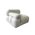 Mona White Boucle 3 Seater Sofa 3 Piece Minimalist Couch