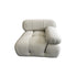 Mona White Boucle 3 Seater Sofa 3 Piece Minimalist Couch