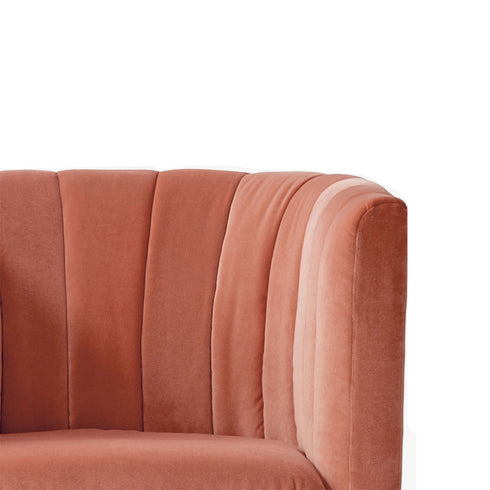 Blair Velvet/Boucle Loveseat Upholstery Sofa Arm Couch