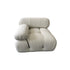 Mona White Boucle 3 Seater Sofa 3 Piece Minimalist Couch