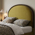 Albany Velvet Modern Round Shaped Headboard Bed Frame