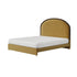 Albany Velvet Modern Round Shaped Headboard Bed Frame