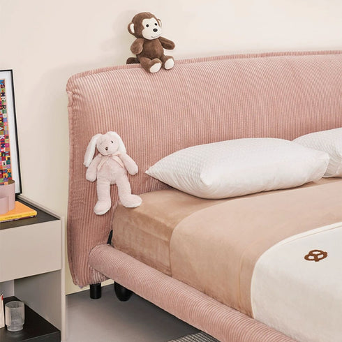 Alessi Corduroy Fabric Modern Bed Frame