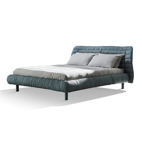 Alexus Suede Fabric Modern Bed Frame