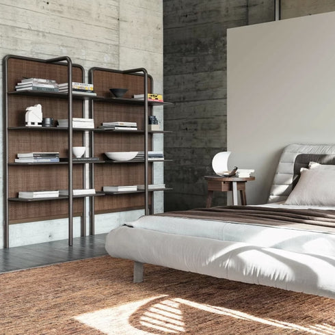 Alexus Suede Fabric Modern Bed Frame