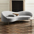 Alisha Velvet Loveseat Upholstery Sofa Curved Arm Couch