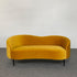 Alisha Velvet Loveseat Upholstery Sofa Curved Arm Couch