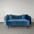 Alisha Velvet Loveseat Upholstery Sofa Curved Arm Couch