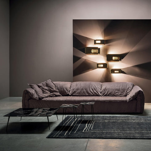 Alison Suede Fabric Luxury 3 Seater Sofa Modern Couch