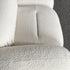 Alliance White Boucle Roud Shaped Loveseat Sofa 2-Piece Couch