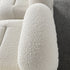 Alliance White Boucle Roud Shaped Loveseat Sofa 2-Piece Couch
