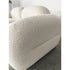 Alliance White Boucle Roud Shaped Loveseat Sofa 2-Piece Couch