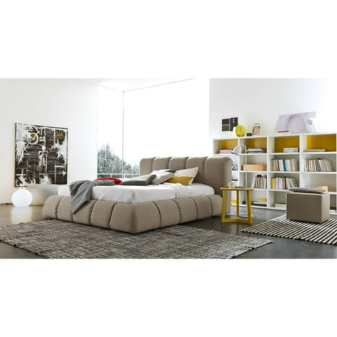 Almonzo Velvet Simple Modern Upholstered Bed Frame