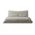 Altresha Linen Fabric Minimalist Floating Bed Frame
