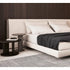 Anstice Linen Fabric Wide Headboard Luxury Bed Frame