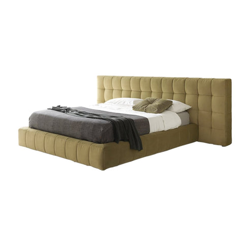 Aramina Velvet Wide Headboard Luxury Bed Frame